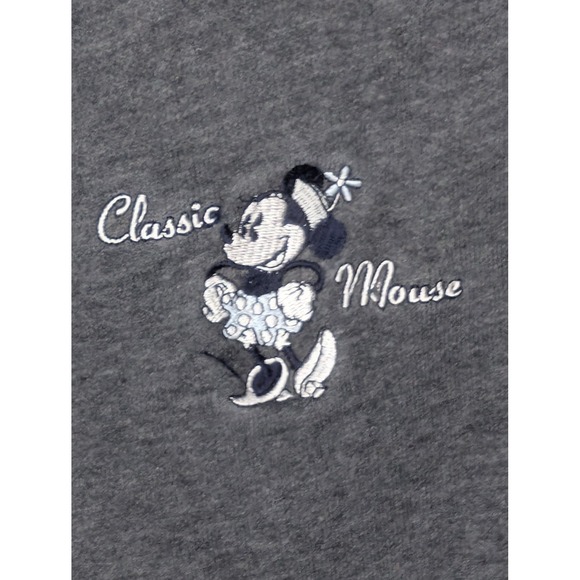 Walt Disney World Minnie Mouse Hoodie Gray Pink Classic Mouse Kids Small S - Picture 7 of 12